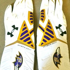 Baltimore Ravens Game Day Wore Gloves Large